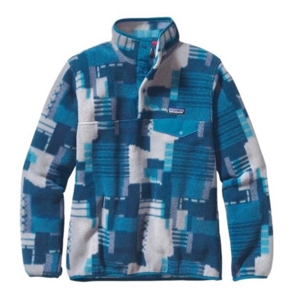 Patagonia Tops - RARE Patagonia Synchilla Snap T - Stitch Work Quilt Pattern